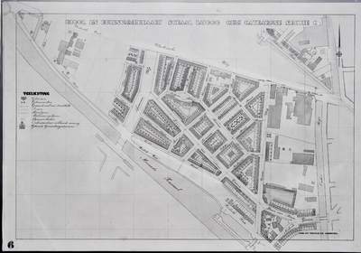 853509 Plattegrond van een deel van de stad Utrecht (het gebied tussen het Merwedekanaal/ Spinozaweg/ Vleutenseweg en ...